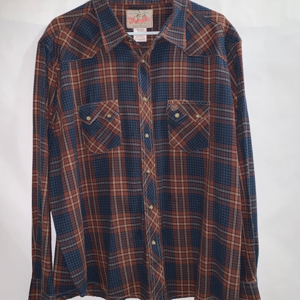 Wrangler Pearl Snap Flannel XXL